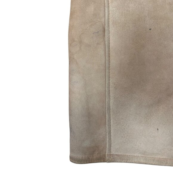 Vintage Men's Beige Sheepskin Coat - Picture 3 of 5